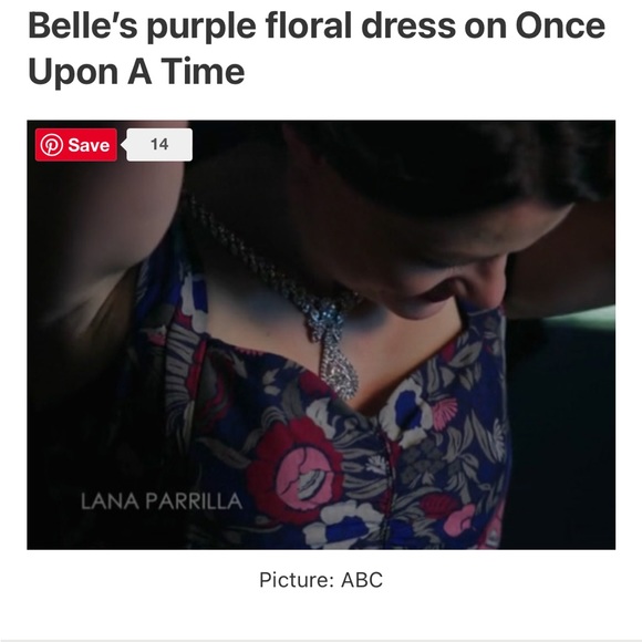 Marc by Marc Jacobs Wall Flower dress as seen on Belle Once Upon a Time OUAT - Picture 8 of 8